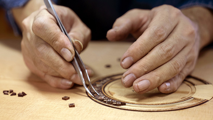 The gestures of the luthier and the guitarist